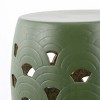 Amaissa 15" Garden Stool - ACS4597 - Indoor/Outdoor - Moss Green - Safavieh - 4 of 4