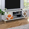 Silver Mirrored TV Stand - 3 of 4