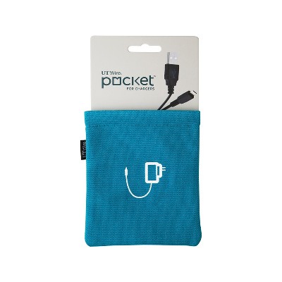 UT Wire Pocket Canvas Cable Sleeve 4.25 Blue UTW-PK02-LU
