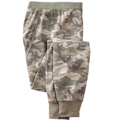 Kingsize Men's Big & Tall Heavyweight Thermal Waffle Pants - Tall - 5xl,  Grey Camo Gray : Target