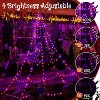 Ollny 454 LED Halloween Web Lights (Purple & Orange, Green Cable, 8 Modes, IP67) - 4 of 4