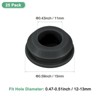 Unique Bargains Rubber Corrosion-Resistant Silicone Snap-in Locking Hole Plugs Black - 3 of 4