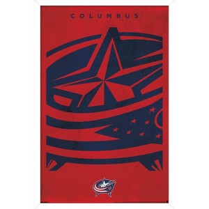 Trends International NHL Columbus Blue Jackets - Logo 25 Framed Wall Poster Prints - 1 of 4