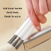 Household Multifunctional Bendable Groove Crevice Cleaning Brush(Grey) - 4 of 4