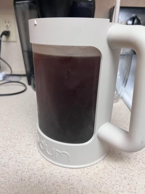 make some cold brew for the morning shift with me! using my @Bodum col