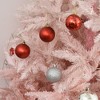 HOMCOM 6 FT Unlit Spruce Artificial Christmas Tree with Realistic Branches and 800 Tips, Pink - 4 of 4