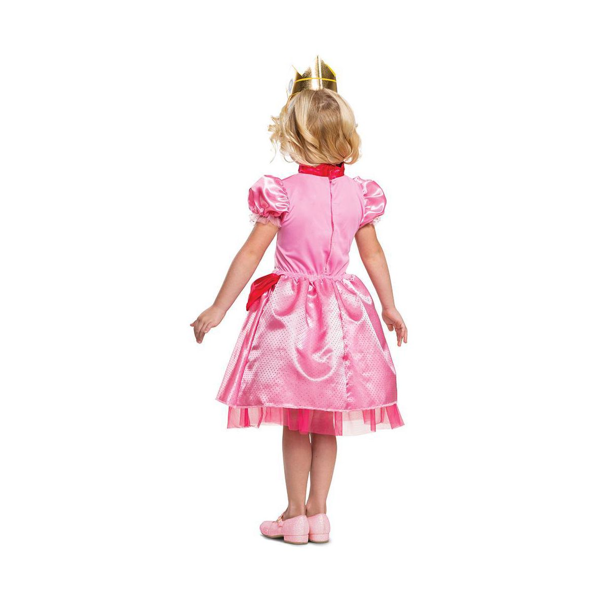 Nintendo Super Mario Princess Peach Toddler Halloween Costume Dress with Headpiece - thumbnail 2