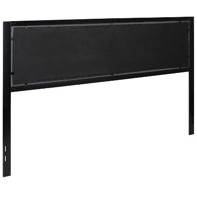Bristol Dark Gray Tufted Upholstered King Metal Headboard