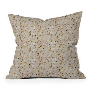 Iveta Abolina Terrazzo Tan Outdoor Throw Pillow Beige - Deny Designs - 1 of 3