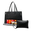 EcoSummer Lunch Tote Bag for Women 15.6" Work Tote with Insulated Compartment Laptop Briefcase with Wristlet,Black. - 2 of 4