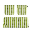 Outdoor Chair Cushions,3 Piece Loveseat Outdoor Cushions Set,Tufted/Wicker Patio Cushion for Patio Furniture All Weather,44“x19 x5,Floral - 2 of 4
