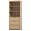 Karl Home Tall Storage Cabinet, Rattan Bookcase with 3 Drawers - 2 of 2