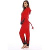 Just Love Womens One Piece Devil Adult Bodysuit Hooded Halloween Pajamas - image 2 of 3