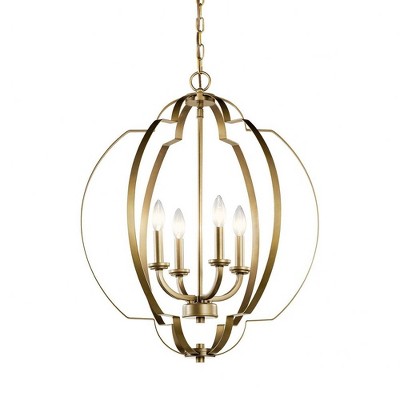 Voleta 26.25" Brass 4-Light Foyer Pendant