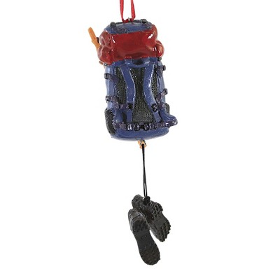 Holiday Ornament 6.25" Hiking Backpack & Boots Explore Trails  -  Tree Ornaments