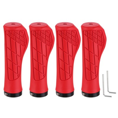 Unique Bargains Non-Slip Fit 7/8" Mountain Road MTB Scooter Bike Handlebar Grips 2 Pairs 5.31"