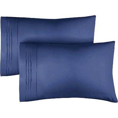 Ultra Soft Solid Pillowcases Set of 2 - Breathable & Comfortable Pillow Covers - CGK Linens