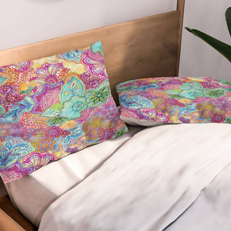 Stephanie Corfee Flourish Allover Lightweight Pillowcase Standard Pink - Deny Designs, 3 of 5
