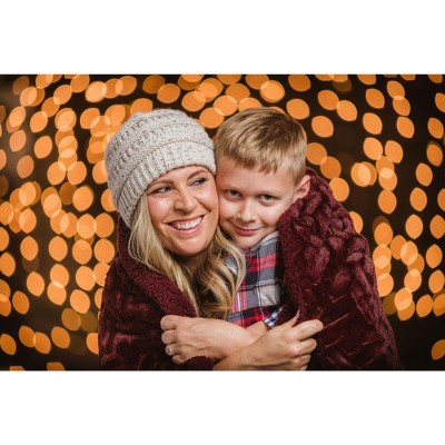 Brown Reversible Faux Fur Sherpa Toddler Blanket