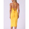 INSPIRE CHIC Women's Spaghetti Strap Sleeveless Split Bodycon Cocktail Party Dress - 3 of 4