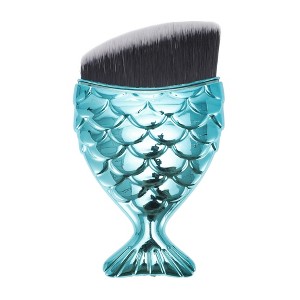 Unique Bargains Angled Mermaids Shape Foundation Brush 1 Pc - 1 of 4