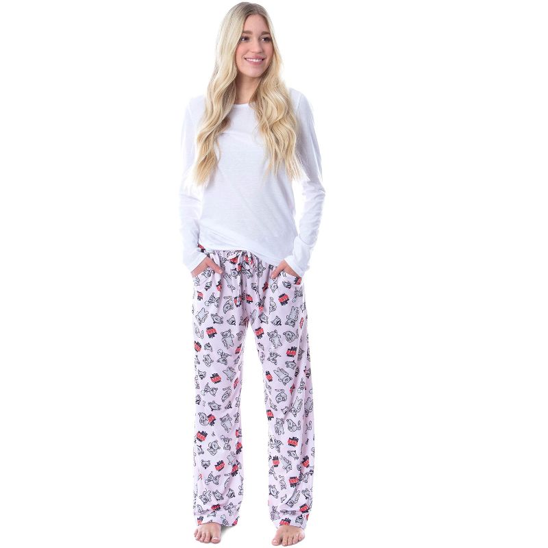 The Big Bang Theory Women's Soft Kitty Super Soft Loungewear Pajama Pants Pink, 2 of 5