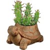 Classic Home and Garden Cement Buddies Indoor/Outdoor Planter with Drainage Hole, Turtle - 2 of 4