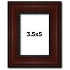 PosterPalooza | Photo Size Distressed Brown Picture Frame - UV Acrylic, Foam Board Backing, Hanging Hardware - 2 of 4