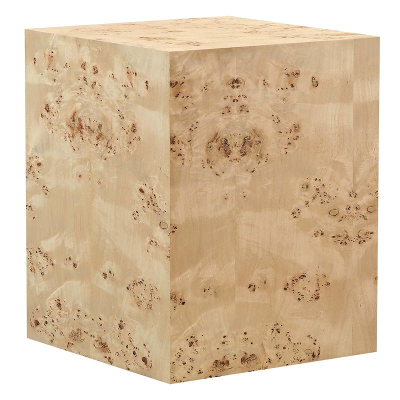 Modway Cosmos 16 Inch Square Burl Wood Side Table, 3 of 6