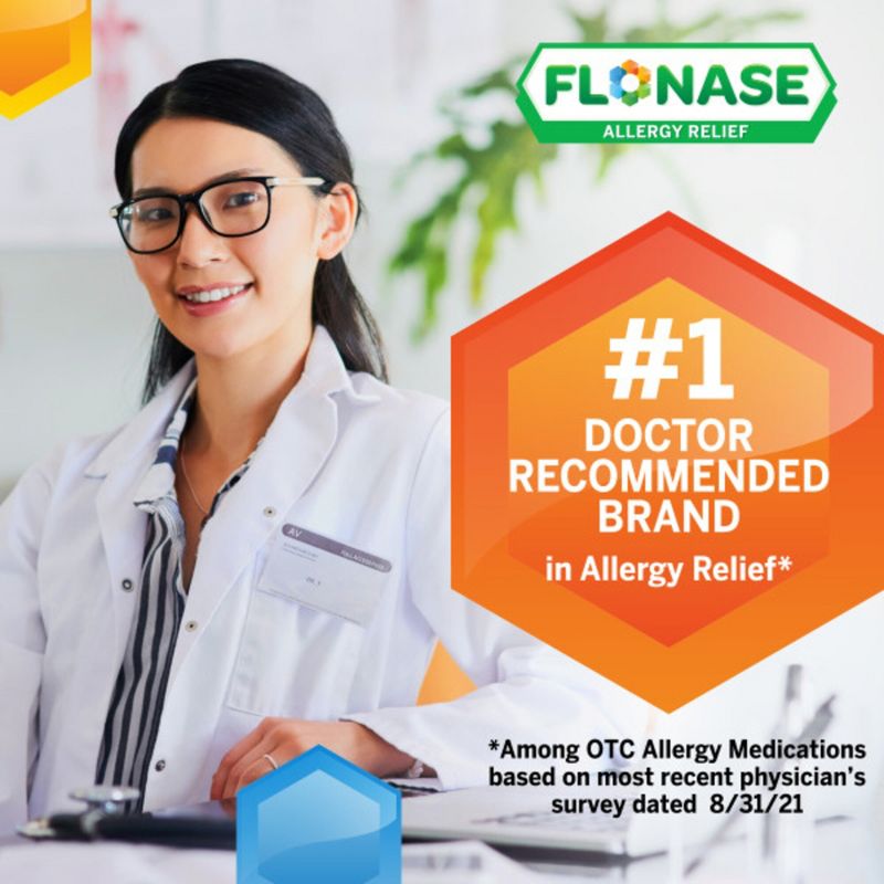 Flonase Allergy Relief Nasal Spray - Fluticasone Propionate, 4 of 13