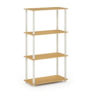 Furinno 4-Tier Reversible Decorative Bookshelf Multipurpose Ladder Shelf Organizer Display Rack - 1 of 4