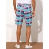INSPIRE CHIC Men's Straight Fit Flat Front Plaid Printed Shorts - 3 of 4