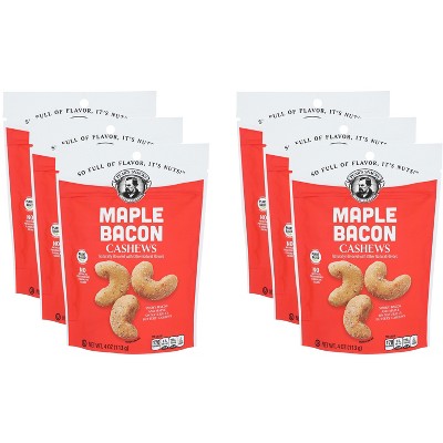 Pears Snacks Cashew Maple Bacon - Pack of 6 - 4 oz