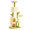 EROMMY 55'' Flower Cat Tree Tower, Cute Cat Tree For Indoor Small Medium Cats, Multi-level Cat Tower With Cat Scratching Post, Cat House, Cat Bed - 2 of 3