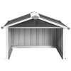 vidaXL Garden Shed Anthracite Galvanized steel Medium Durable - 4 of 4