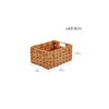 mDesign Woven Farmhouse Pantry Food Storage Bin Basket Box - 4 of 4
