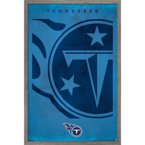 Trends International NFL Tennessee Titans - Logo 25 Framed Wall Poster Prints - 1 of 4