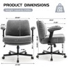 Kumasinova Extra-Wide Criss Cross Office Chair,Comfy Swivel Chair with Flip-up Armrests & Thick Cushion,Ergonomic Desk Chair for Office,Bedroom - 2 of 4