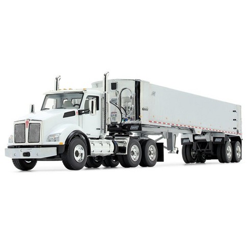 1/50 Kenworth T880, White And Chrome, With East Genesis End Dump