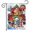 Briarwood Lane Christmas Garden Flag 12x18 For Outdoor Holiday Cheer Dogs For Christmas Garden Flag Flags For Outside - 2 of 4