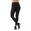 Memoi Women's Mullida Black Fleece Lined Seamless Winter Leggings Black 3X-4X - 2 of 4