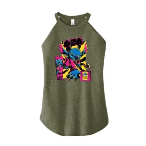 Women's - Disney - Lilo & Stitch Graphic High Neck Tank - 1 of 2