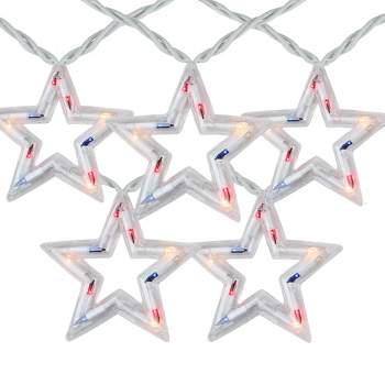Northlight 5ct Patriotic Star Fourth of July Light Set, 5.25ft White Wire