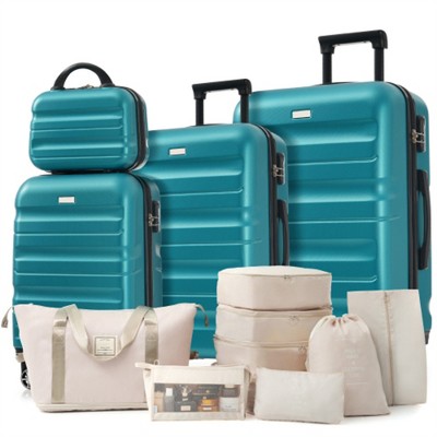 BEAFUP Hardshell ABS Luggage Set - Lightweight & Durable Suitcases with Dual Spinner Wheels, Carry-On & Check-In Sizes for Travel