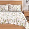 100% Cotton Outdoor Print Flannel Sheet Set - Great Bay Home - 2 of 4