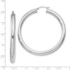Black Bow Jewelry 5mm Sterling Silver, Extra Large Round Hoop Earrings, 55mm (2 1/8 In) - 4 of 4