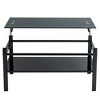 37.8" Tempered Glass Lift-Top Coffee Table - 2 of 4