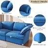 122.82" Cloud Modular Sectional Sofa,L Shaped Couch Down Filled with Chaise Ottoman,Deep Seat Couches for Living Room,Cushion Covers Removable - 3 of 4