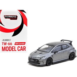 ミニカー TOYOTA GAZOO Racing GR Corolla 1/64 Toyota GR Corolla RHD Gray Metallic with Metal Oil Can Packaging