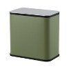 1.3 Gallon/5 Liter Kitchen Trash Can, Wall-Mounted Waste Bin,Stainless Steel Waste Bin with Soft-Close Lid - 2 of 4